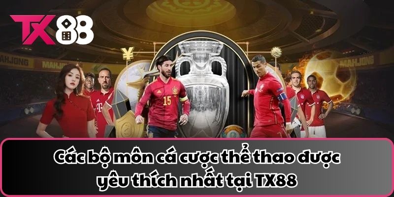 Các bộ môn cá cược thể thao được yêu thích nhất tại TX88