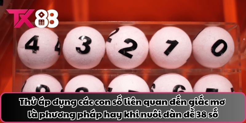 Thử áp dụng các con số liên quan đến giấc mơ là phương pháp hay khi nuôi dàn đề 38 số
